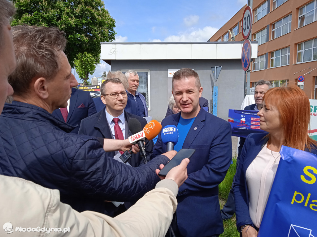 Konferencja prasowa samorzadowców w Lęborku - 19.05.2021