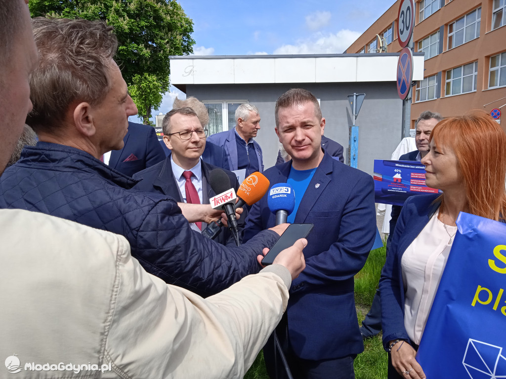 Konferencja prasowa samorzadowców w Lęborku - 19.05.2021