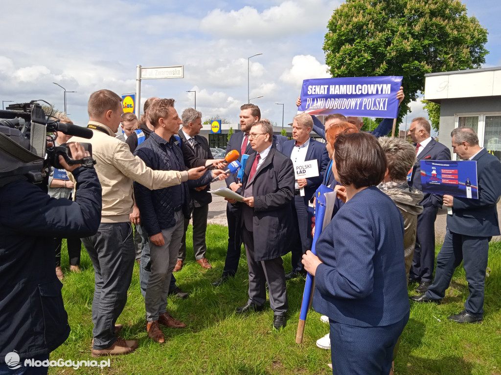 Konferencja prasowa samorzadowców w Lęborku - 19.05.2021