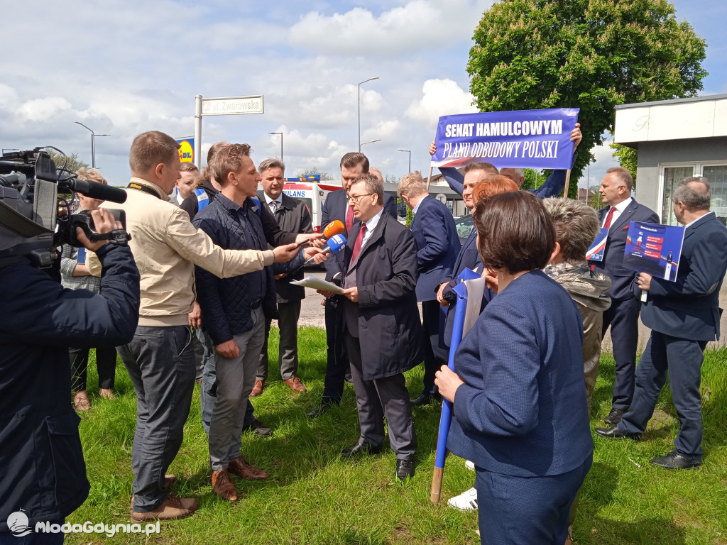 Konferencja prasowa samorzadowców w Lęborku - 19.05.2021