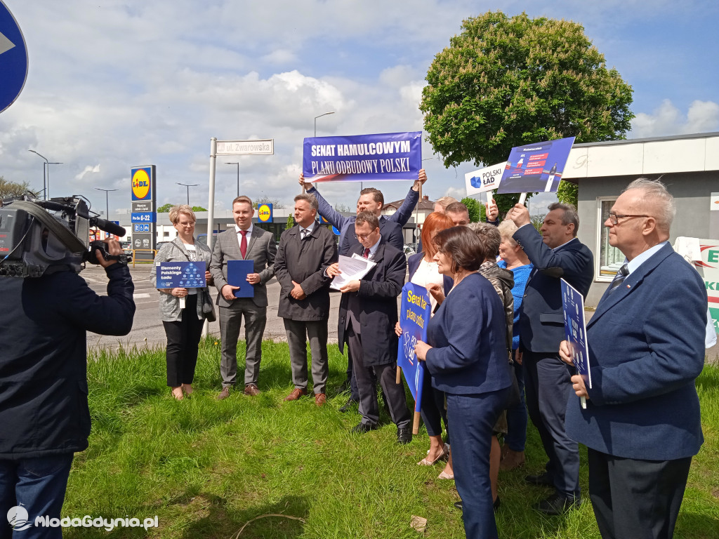 Konferencja prasowa samorzadowców w Lęborku - 19.05.2021