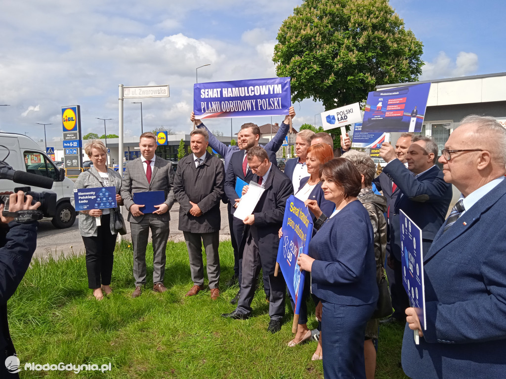 Konferencja prasowa samorzadowców w Lęborku - 19.05.2021