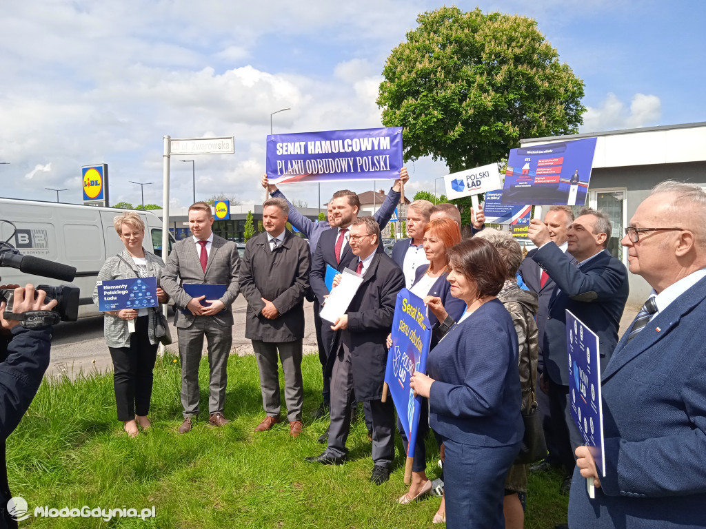 Konferencja prasowa samorzadowców w Lęborku - 19.05.2021