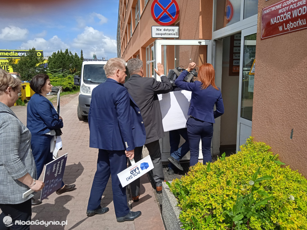 Konferencja prasowa samorzadowców w Lęborku - 19.05.2021