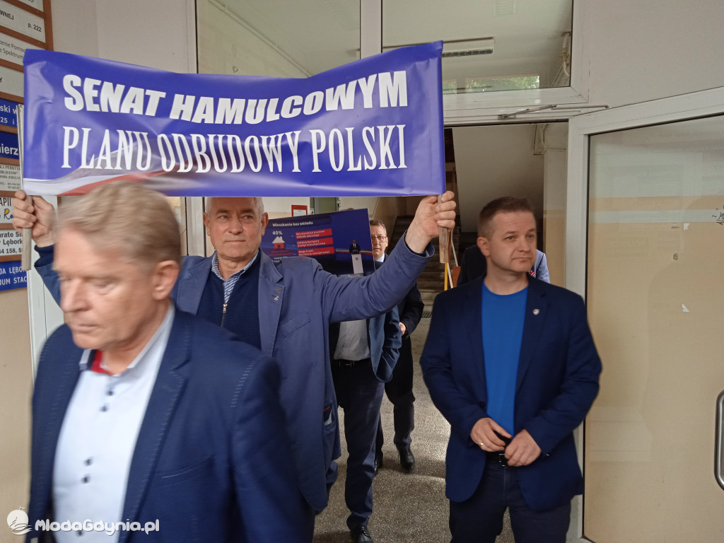 Konferencja prasowa samorzadowców w Lęborku - 19.05.2021