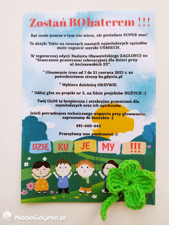 Stworzenie przestrzeni rekreacyjnej dla dzieci przy ul Arciszewskich 23