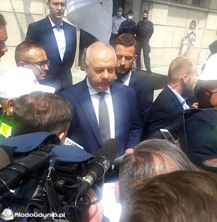 Manifestacja Solidarności w Warszawie - Łapy precz od Turowa