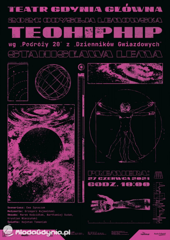 Teatr Gdynia Główna - podwójna premiera - Kongres Futurologiczny i Teohiphip Stanisława Lema