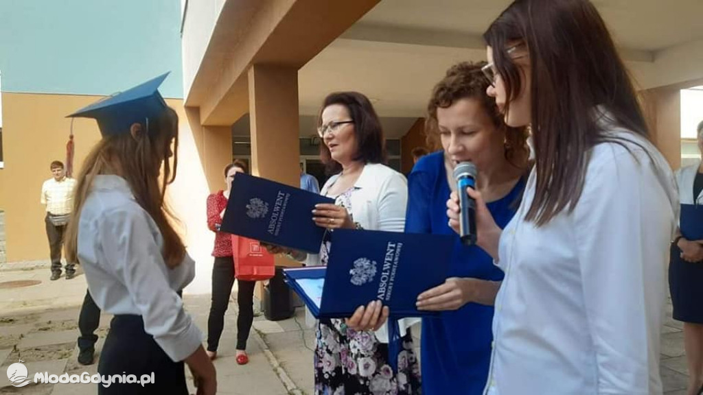 SP 42 - uroczyste pożegnanie klas ósmych 25.06.2021