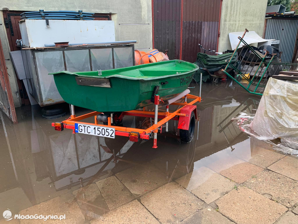 Potok Demptowski - podtopienia na Demptowie 30.06.2021