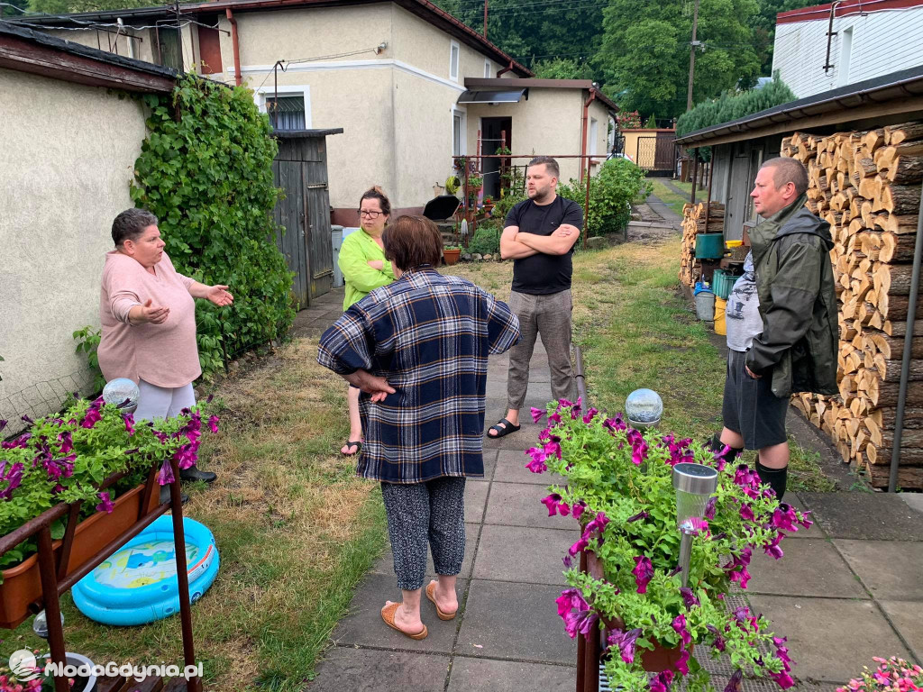 Potok Demptowski - podtopienia na Demptowie 30.06.2021