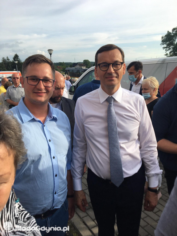 Mateusz Morawiecki w Borczu - start Polskiego Ładu 01.07.2021