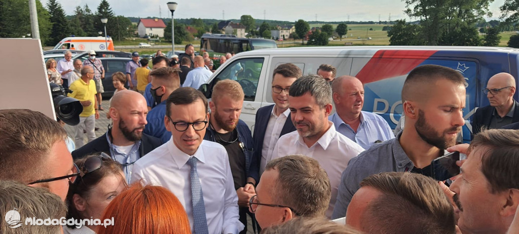 Mateusz Morawiecki w Borczu - start Polskiego Ładu 01.07.2021