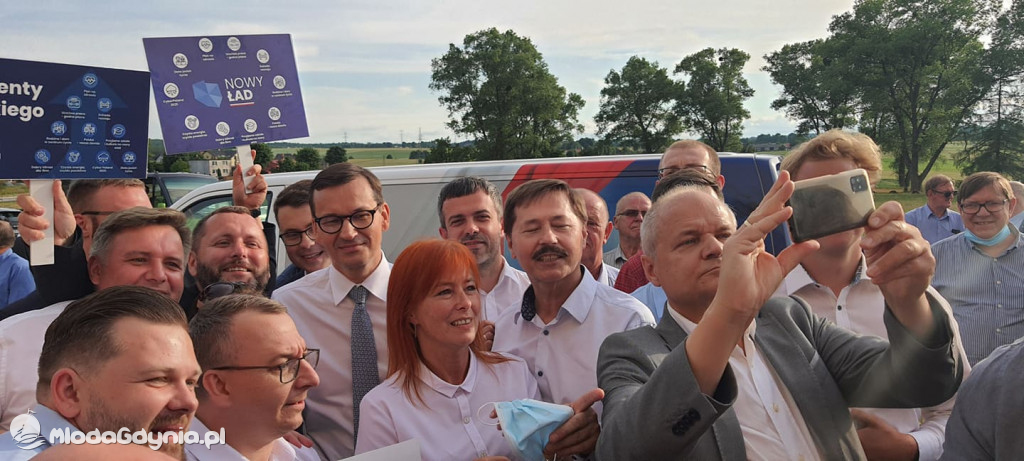 Mateusz Morawiecki w Borczu - start Polskiego Ładu 01.07.2021