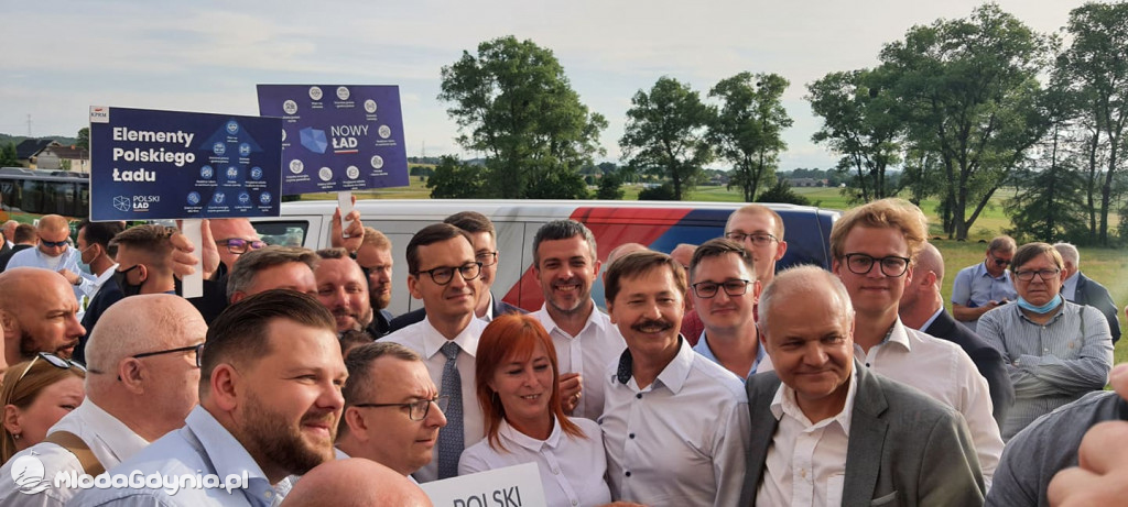 Mateusz Morawiecki w Borczu - start Polskiego Ładu 01.07.2021