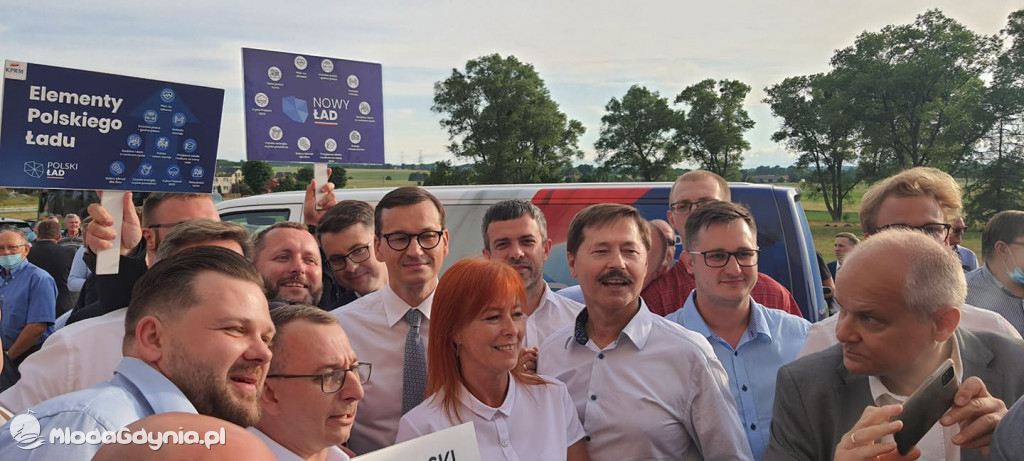 Mateusz Morawiecki w Borczu - start Polskiego Ładu 01.07.2021