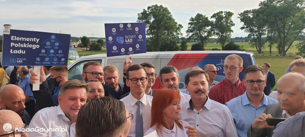 Mateusz Morawiecki w Borczu - start Polskiego Ładu 01.07.2021