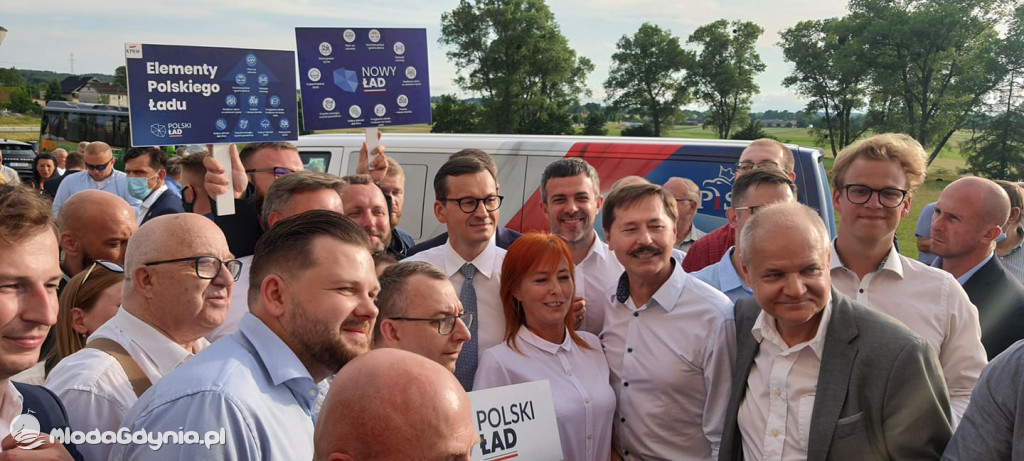 Mateusz Morawiecki w Borczu - start Polskiego Ładu 01.07.2021