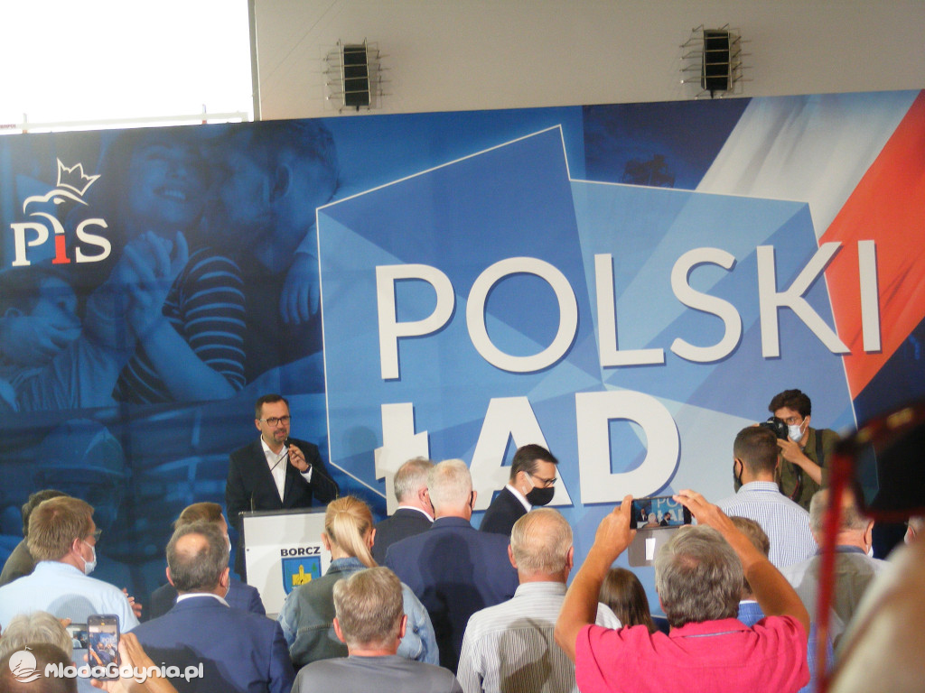 Mateusz Morawiecki w Borczu - start Polskiego Ładu 01.07.2021