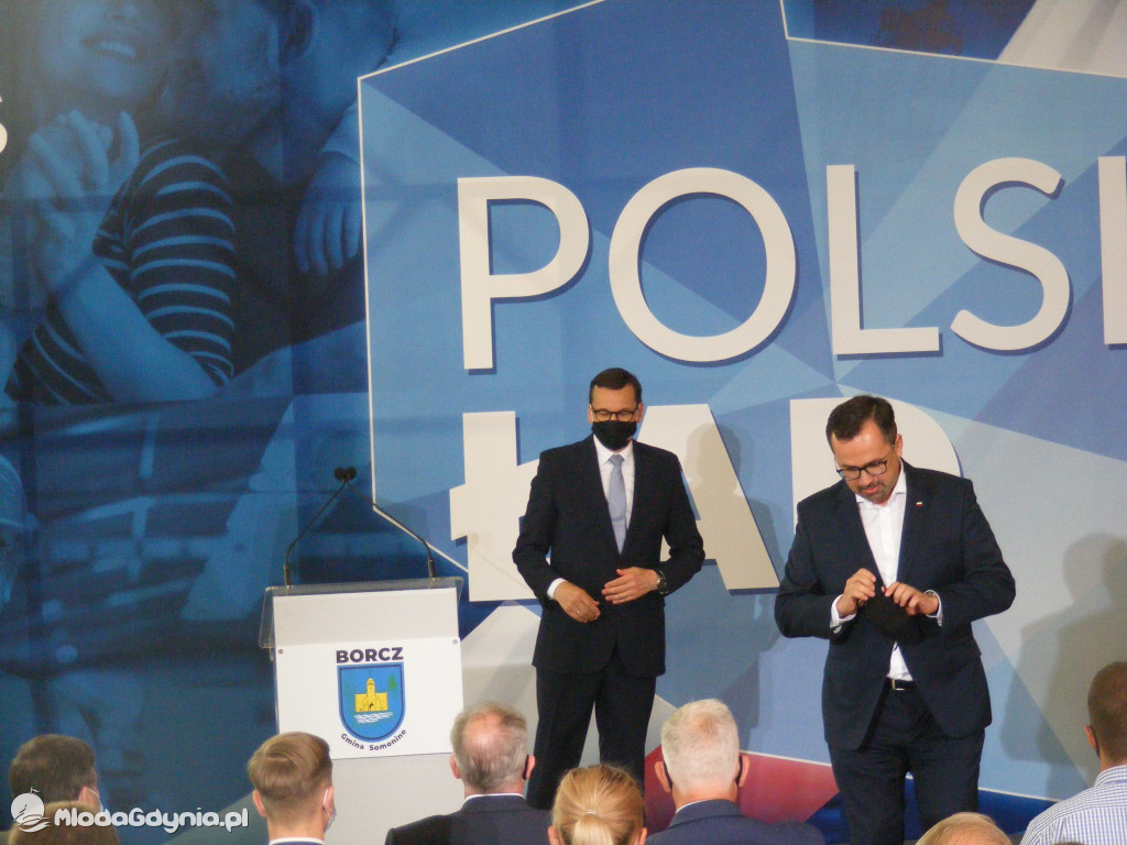 Mateusz Morawiecki w Borczu - start Polskiego Ładu 01.07.2021