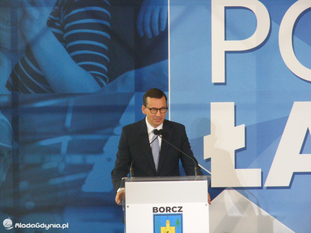 Mateusz Morawiecki w Borczu - start Polskiego Ładu 01.07.2021