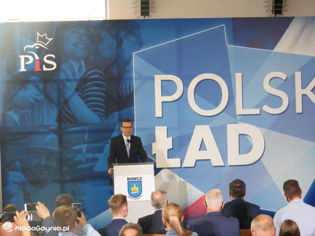 Mateusz Morawiecki w Borczu - start Polskiego Ładu 01.07.2021