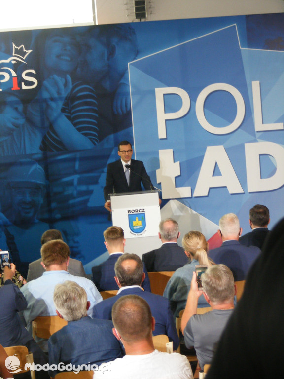 Mateusz Morawiecki w Borczu - start Polskiego Ładu 01.07.2021