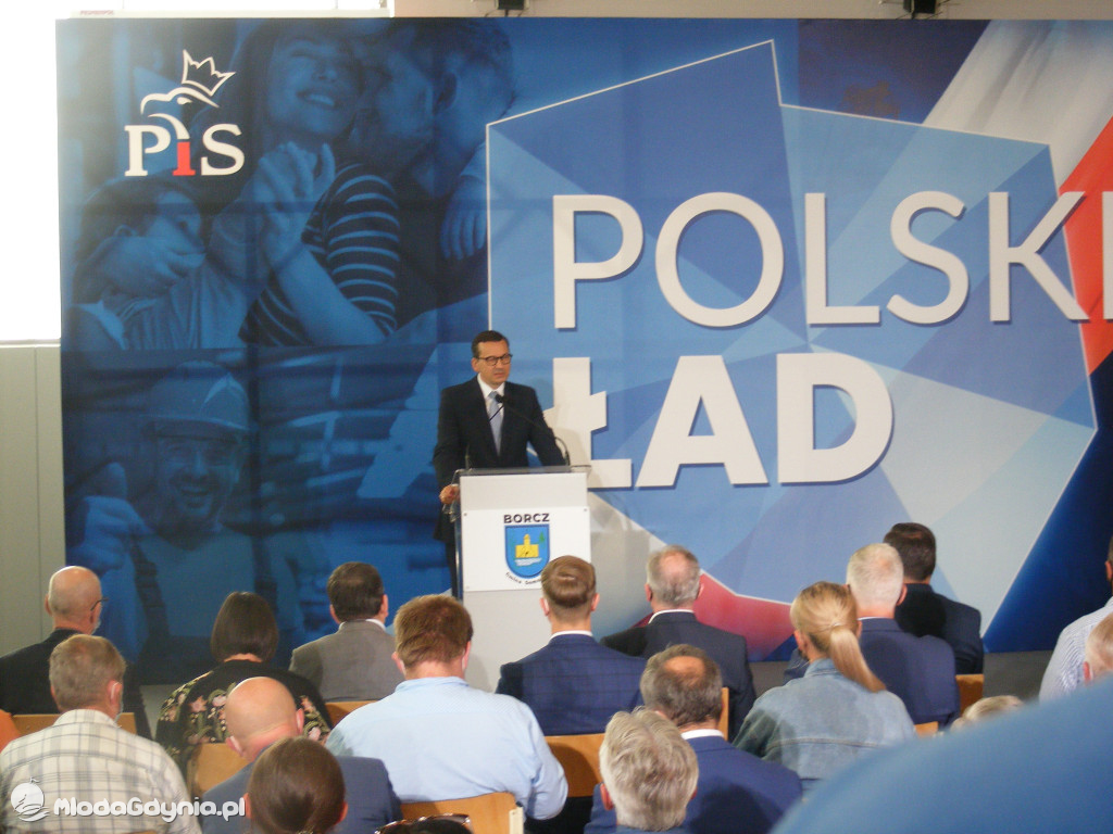 Mateusz Morawiecki w Borczu - start Polskiego Ładu 01.07.2021