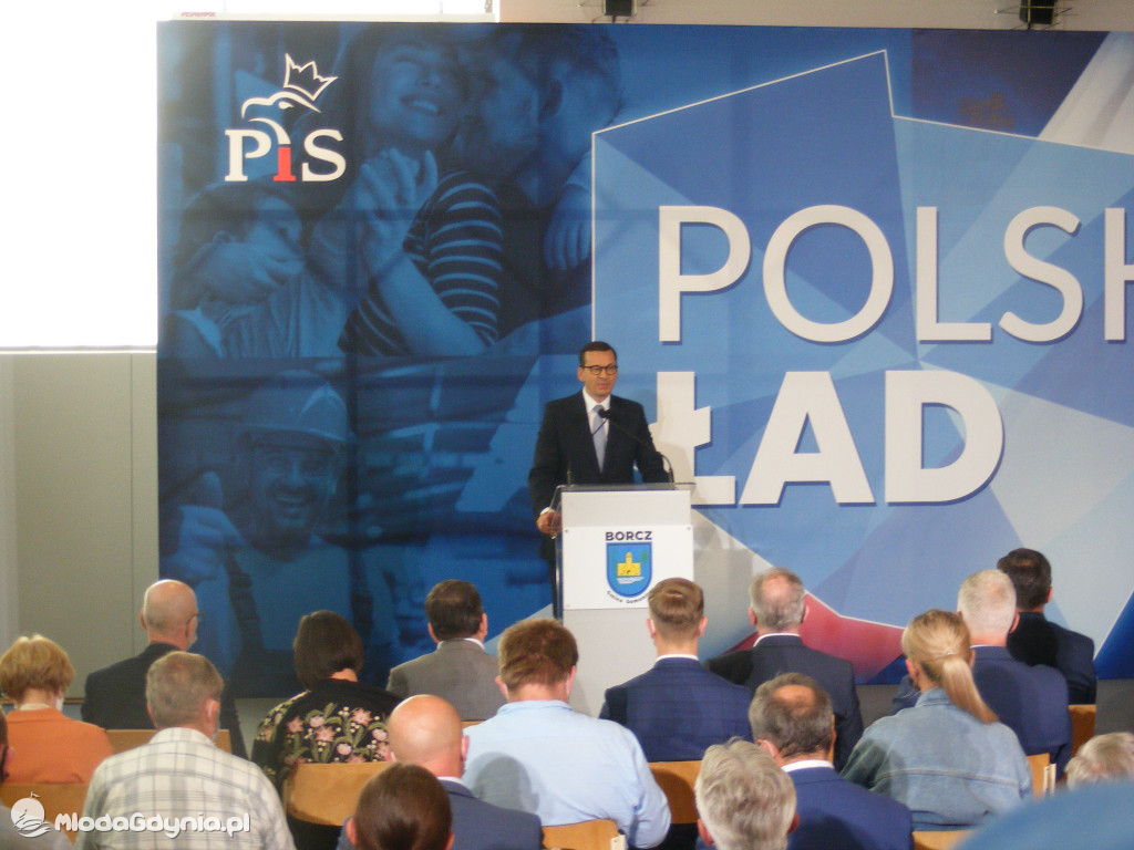 Mateusz Morawiecki w Borczu - start Polskiego Ładu 01.07.2021