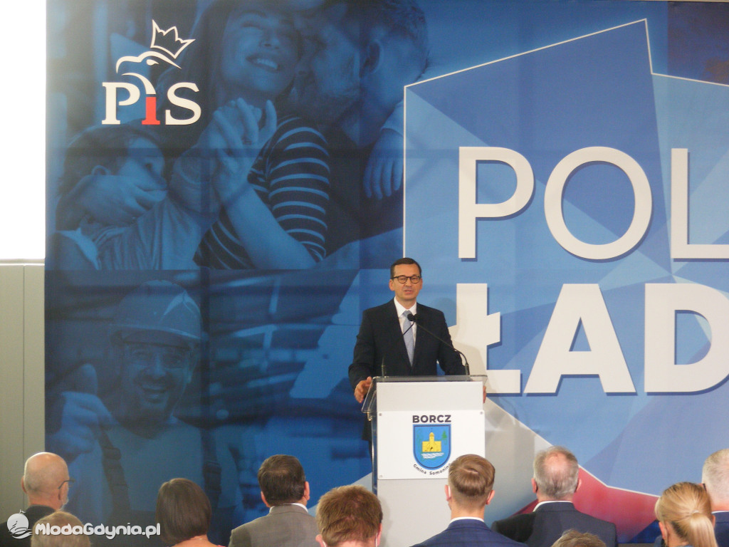 Mateusz Morawiecki w Borczu - start Polskiego Ładu 01.07.2021