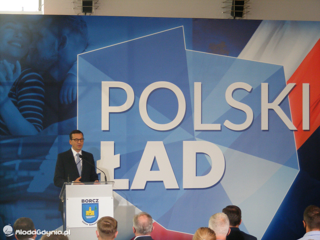Mateusz Morawiecki w Borczu - start Polskiego Ładu 01.07.2021