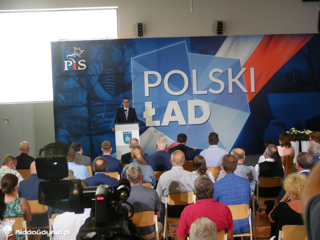 Mateusz Morawiecki w Borczu - start Polskiego Ładu 01.07.2021