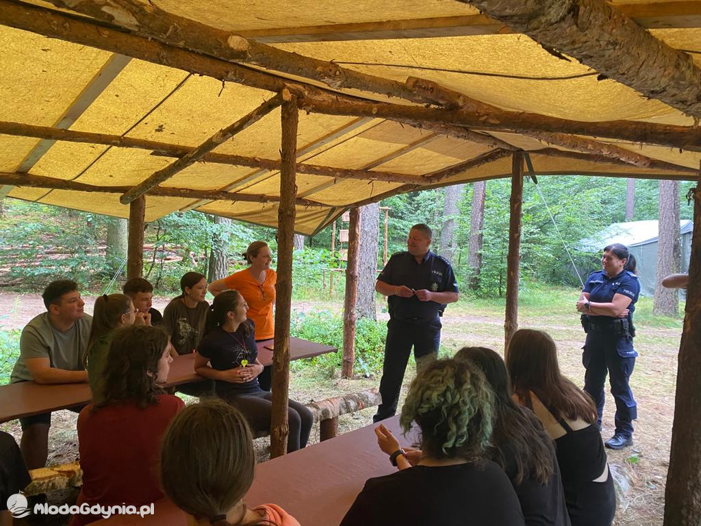 Policja kontroluje obozy harcerskie