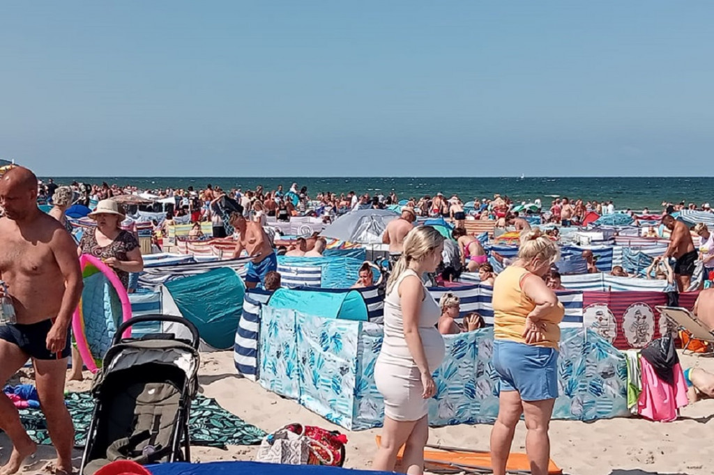 A tym czasem na plaży we Władysławowie