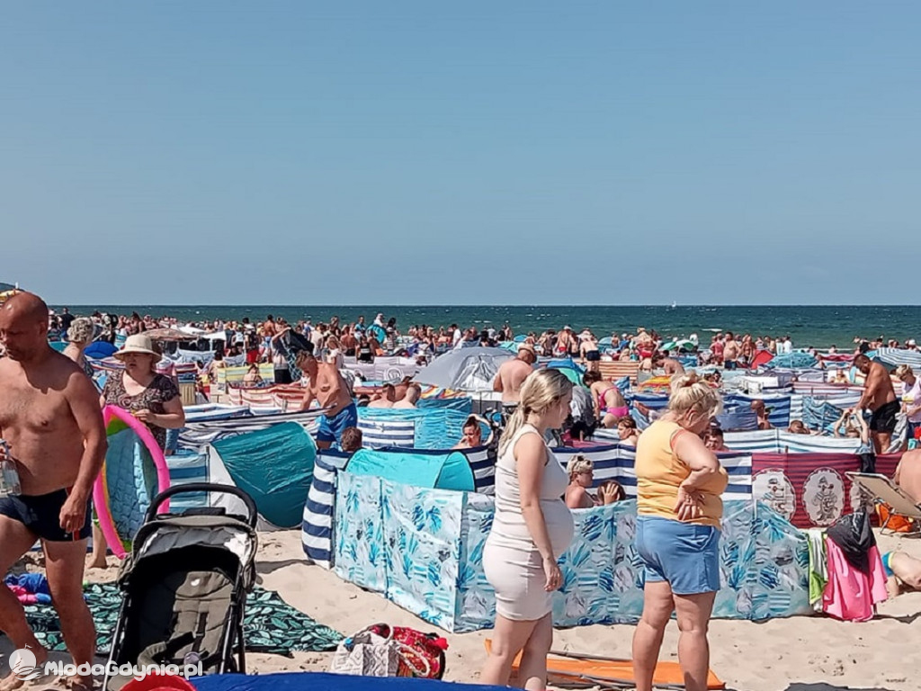 A tym czasem na plaży we Władysławowie