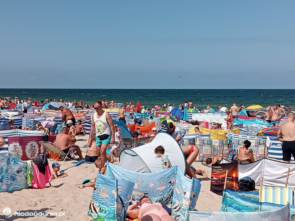 A tym czasem na plaży we Władysławowie