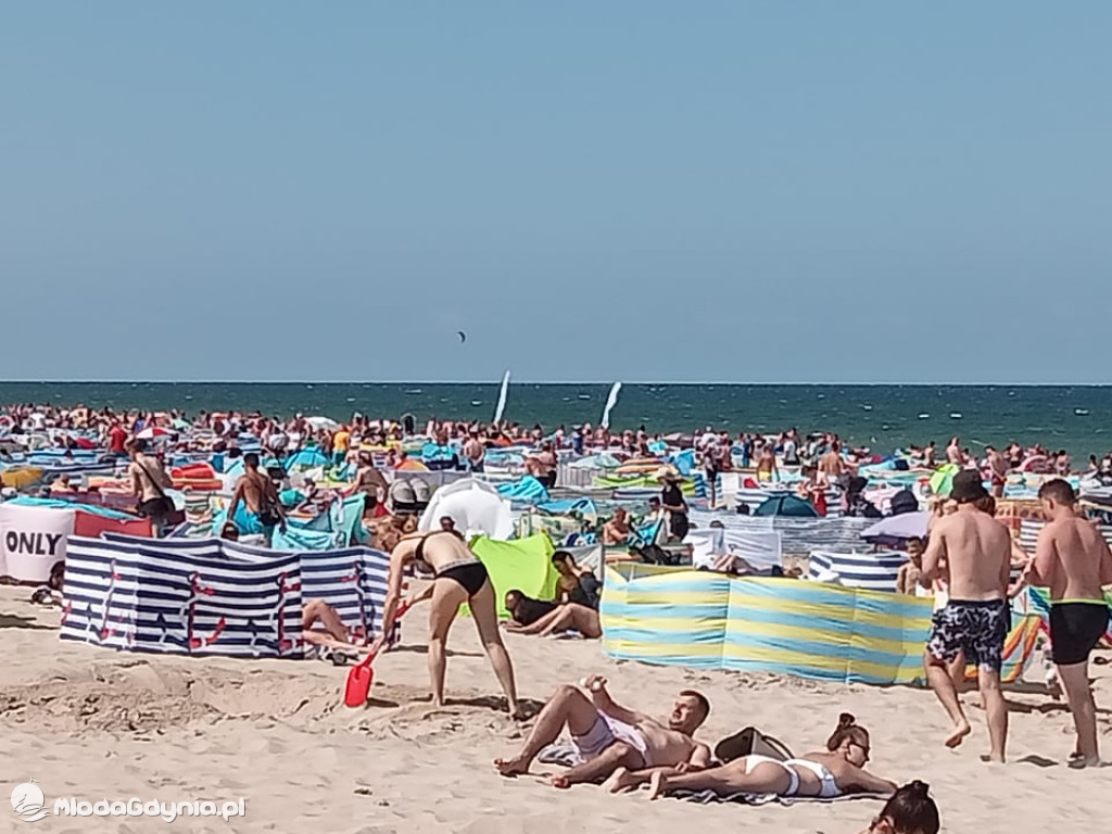 A tym czasem na plaży we Władysławowie