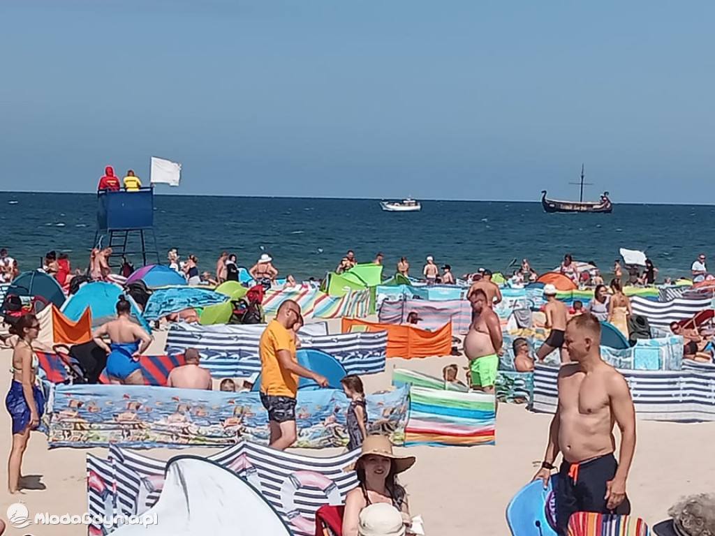 A tym czasem na plaży we Władysławowie