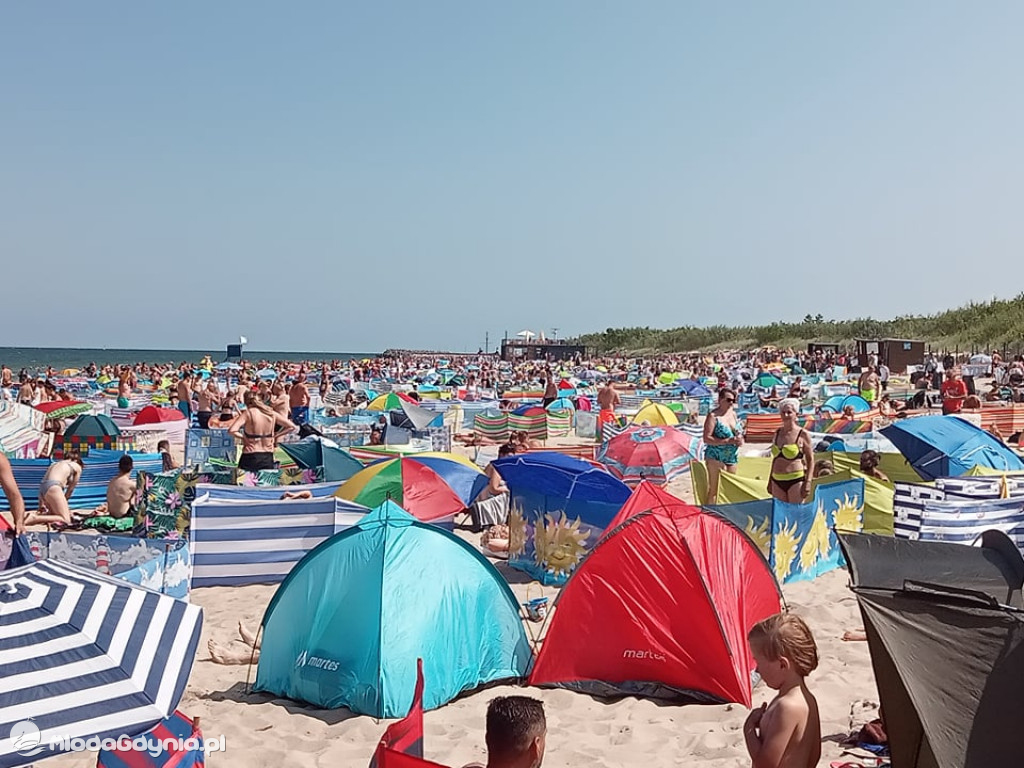 A tym czasem na plaży we Władysławowie