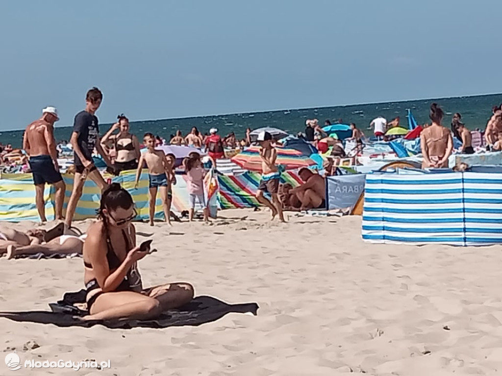 A tym czasem na plaży we Władysławowie