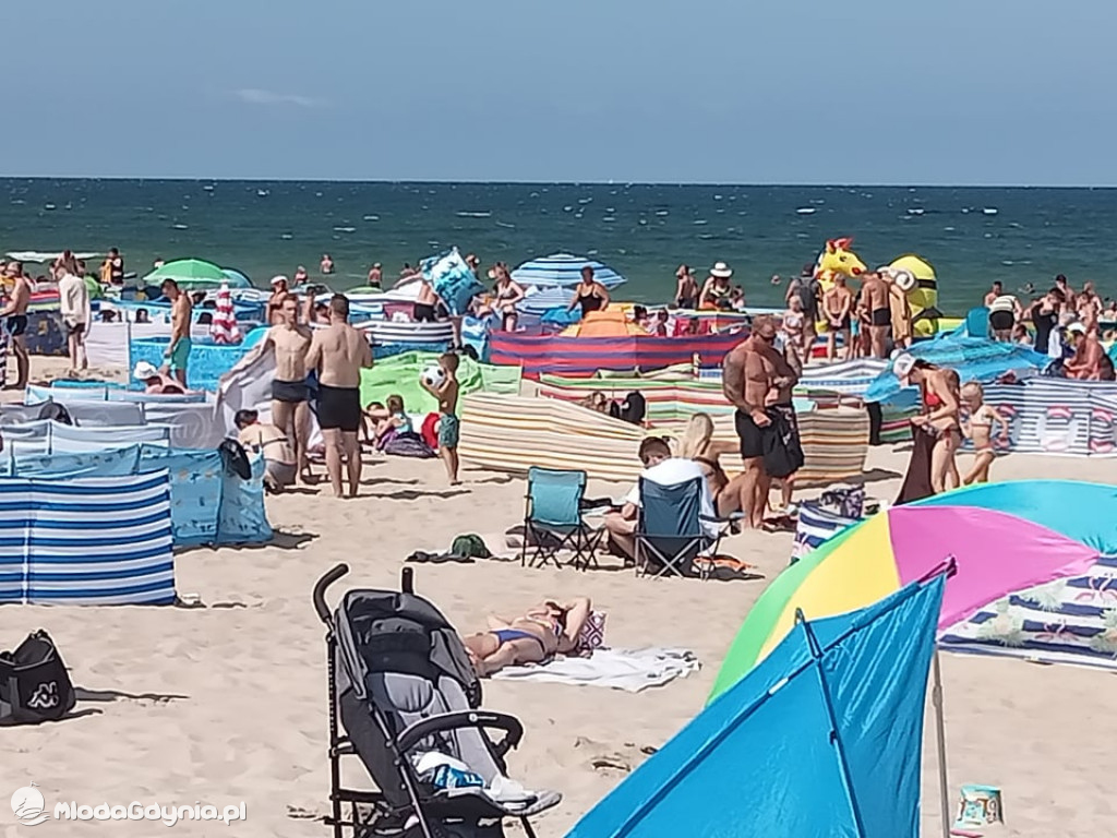 A tym czasem na plaży we Władysławowie