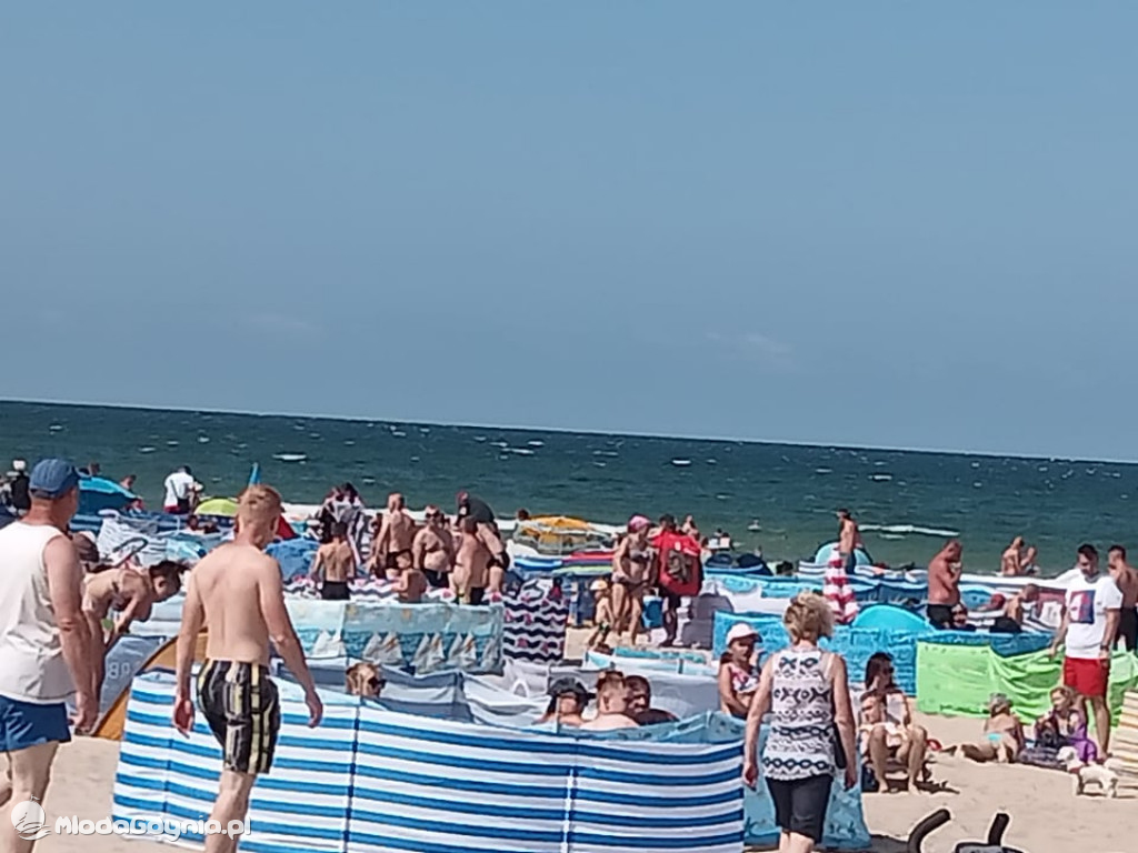 A tym czasem na plaży we Władysławowie