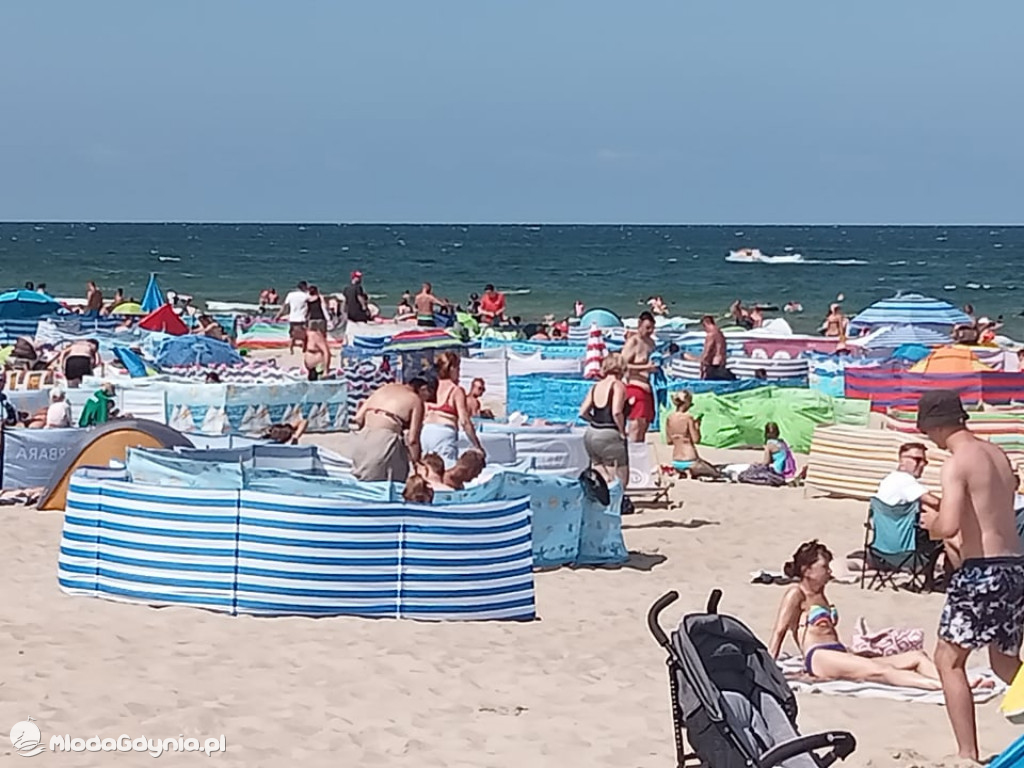 A tym czasem na plaży we Władysławowie