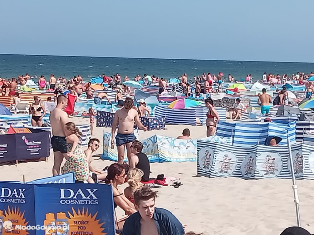 A tym czasem na plaży we Władysławowie