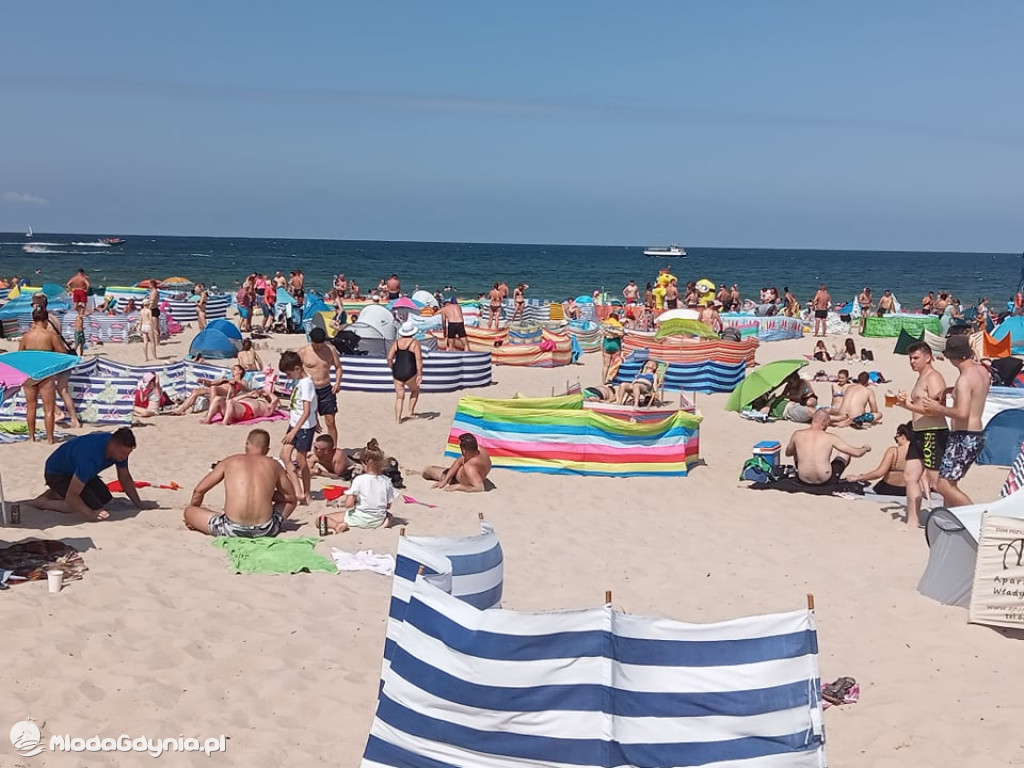 A tym czasem na plaży we Władysławowie