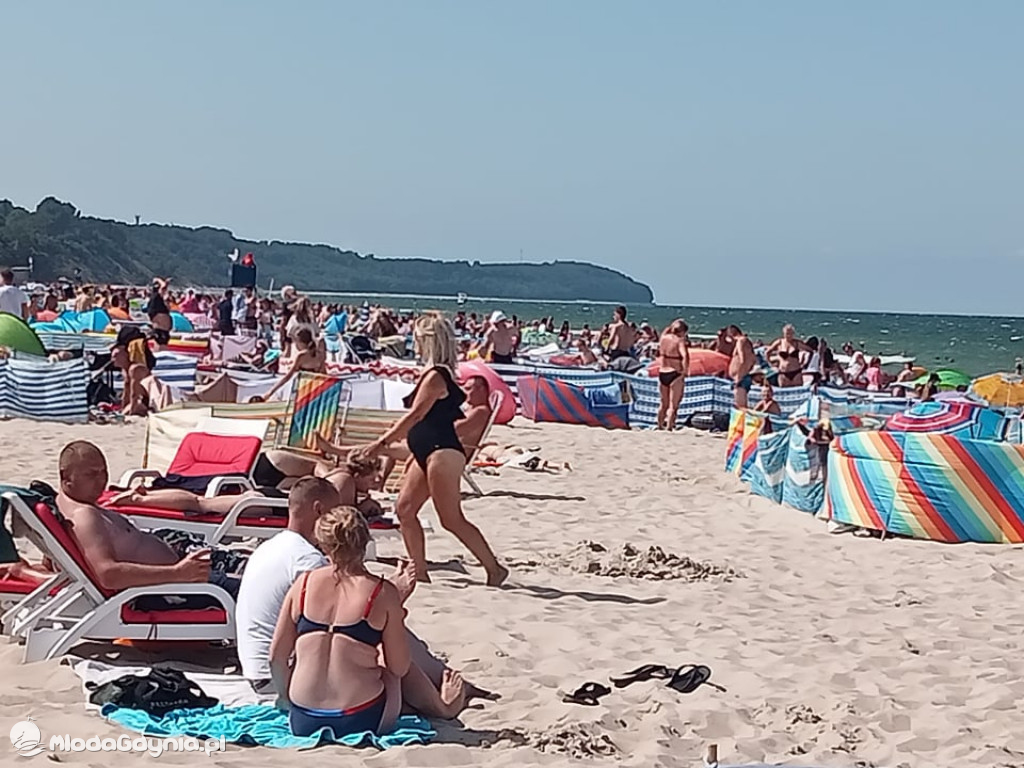 A tym czasem na plaży we Władysławowie