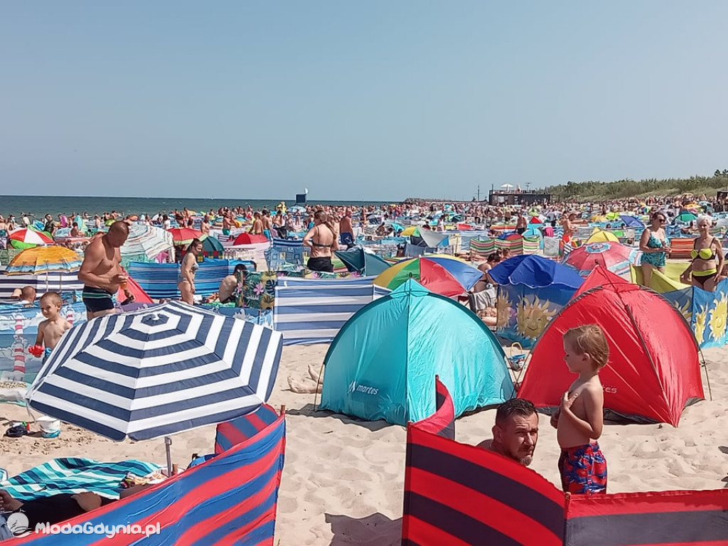 A tym czasem na plaży we Władysławowie