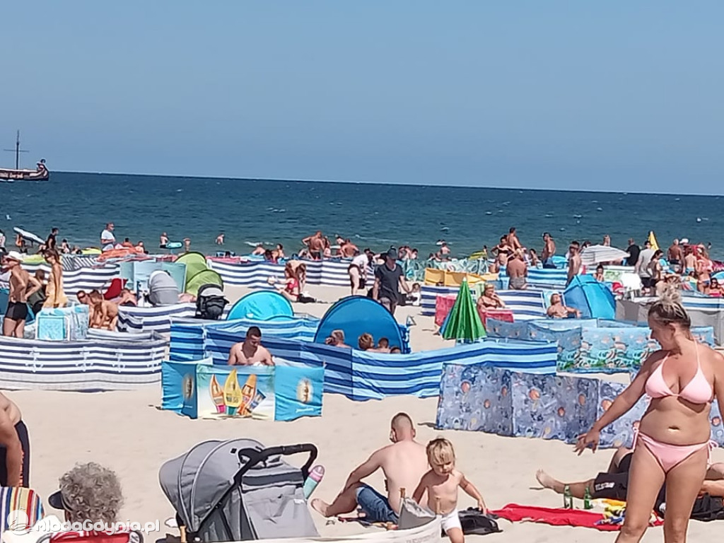 A tym czasem na plaży we Władysławowie