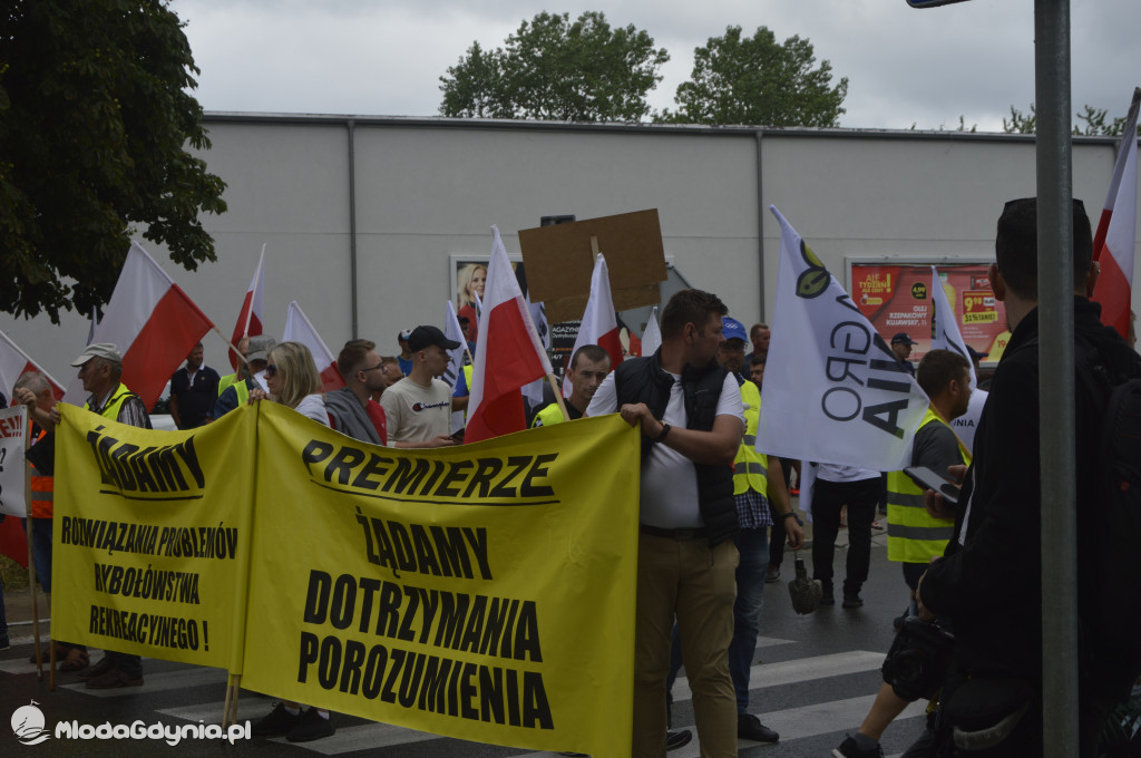 Protest rybaków i rolników we Władysławowie 24.07.2021