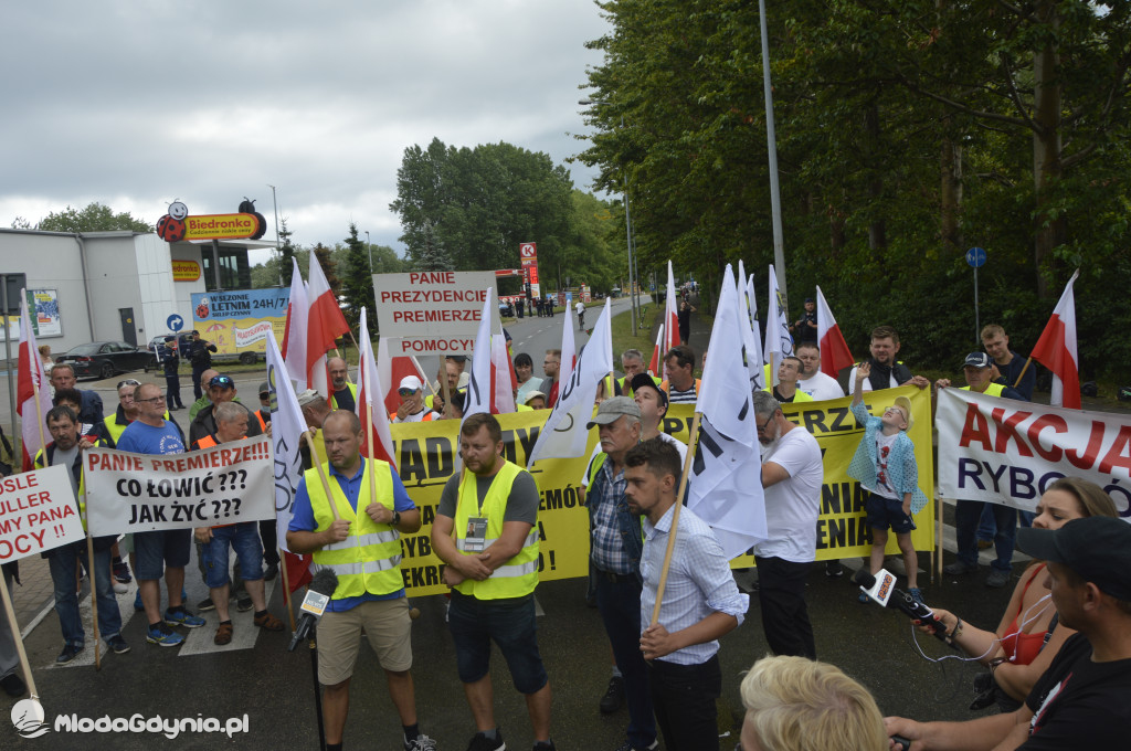 Protest rybaków i rolników we Władysławowie 24.07.2021